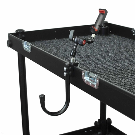 Filmcart ívben hajlított kicsi acélcső kampó rögzítőbilinccsel és 3/8"-1/4" adapterrel