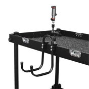 Filmcart ívben hajlított kicsi dupla acélcső kampó rögzítőbilinccsel és 3/8"-1/4" adapterrel