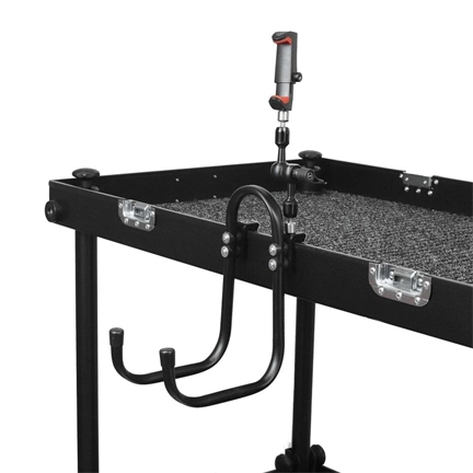 Filmcart ívben hajlított kicsi dupla acélcső kampó rögzítőbilinccsel és 3/8"-1/4" adapterrel