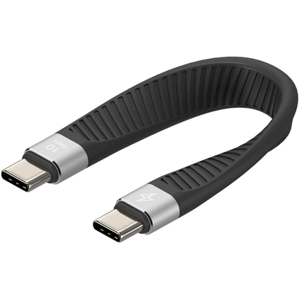 FlexCore USB-C to USB-C 3.2 Gen 2 100W 10 Gbps, fekete