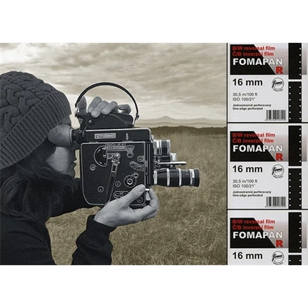 Foma Fomapan R 100 Fordítós 16Mm 1X Perforált Fekete-Fehér Film (30,5M Tekercsben)