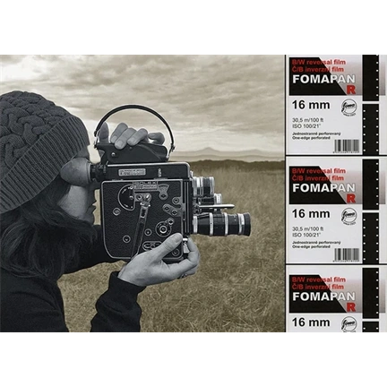 Foma Fomapan R 100 Fordítós 16Mm 2X Perforált Fekete-Fehér Film (30,5M Tekercsben)