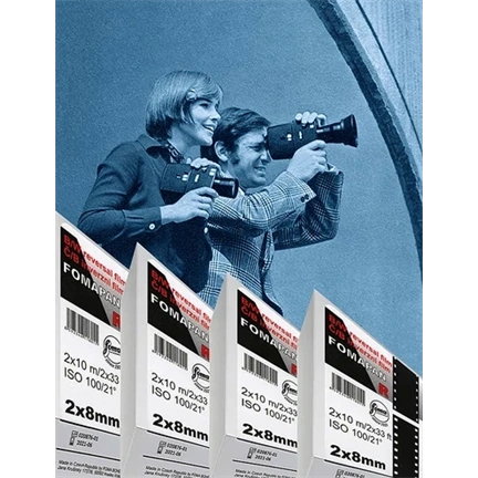 Foma Fomapan R 100 Fordítós 2X8Mm Fekete-Fehér Film (30,5M Tekercsben)