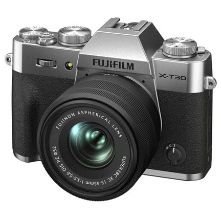 Fujifilm X-T30 II + XC 15-45mm f/3.5-5.6 OIS PZ MILC fényképezőgép KIT (ezüst) Fujifilm X-T30 II + XC 15-45mm f/3.5-5.6 OIS PZ MILC fényképezőgép KIT (ezüst)