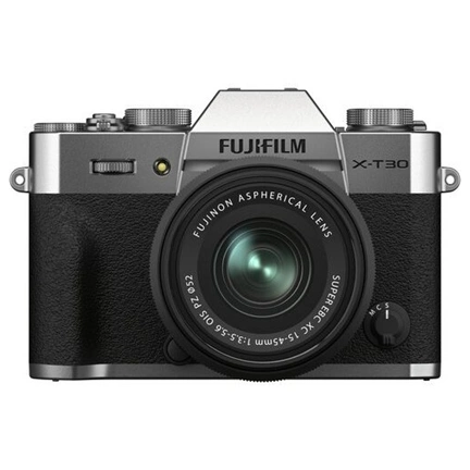 Fujifilm X-T30 II + XC 15-45mm f/3.5-5.6 OIS PZ MILC fényképezőgép KIT (ezüst)