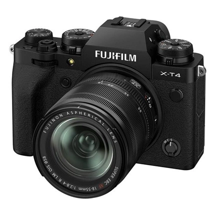 Fujifilm X-T4 + XF 18-55mm f/2.8-4 R LM OIS MILC fényképezőgép KIT (fekete)