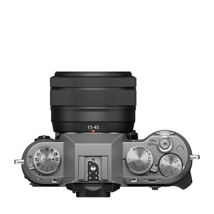 Fujifilm X-T50 + XC 15-45mm f/3.5-5.6 OIS PIZ MILC fényképezőgép KIT (ezüst)