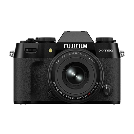 Fujifilm X-T50 + XF 16-50mm f/2.8-4.8 R LM WR MILC fényképezőgép KIT (fekete)
