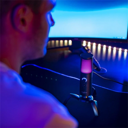 GAMING MIKROFON URAGE "STREAM 750HD" ILLUMINATED, ÁLLVÁNNYAL