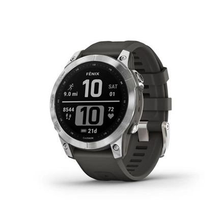 GARMIN Fenix 7 - Silver with Graphite Band