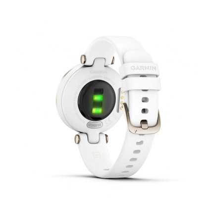 GARMIN Lily - Sport - Cream Gold Bezel with White Case and Silicone Band