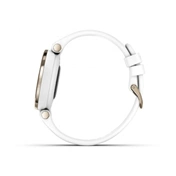GARMIN Lily - Sport - Cream Gold Bezel with White Case and Silicone Band
