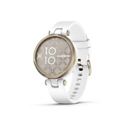 GARMIN Lily - Sport - Cream Gold Bezel with White Case and Silicone Band