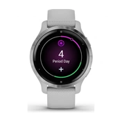 GARMIN Venu 2S Silver Stainless Steel Bezel with Mist Gray Case and Silicone Band GARMIN Venu 2S Silver Stainless Steel Bezel with Mist Gray Case and Silicone Band