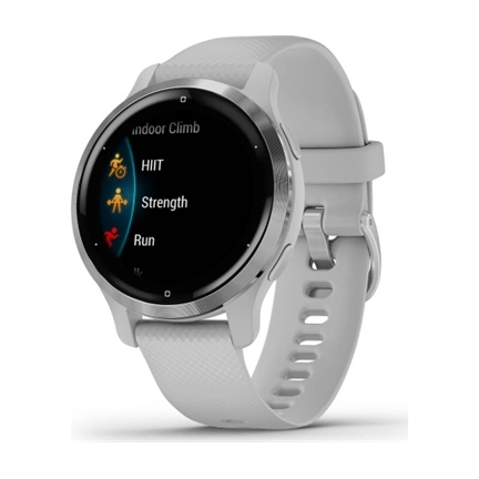 GARMIN Venu 2S Silver Stainless Steel Bezel with Mist Gray Case and Silicone Band GARMIN Venu 2S Silver Stainless Steel Bezel with Mist Gray Case and Silicone Band