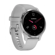 GARMIN Venu 2S Silver Stainless Steel Bezel with Mist Gray Case and Silicone Band GARMIN Venu 2S Silver Stainless Steel Bezel with Mist Gray Case and Silicone Band