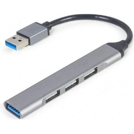 GEMBIRD 4-port USB hub (USB3 x 1 port, USB2 x 3 ports), silver