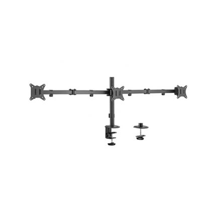 GEMBIRD Adjustable desk 3-display mounting arm (rotate, tilt, swivel), 17"-27", up to 7 kg GEMBIRD Adjustable desk 3-display mounting arm (rotate, tilt, swivel), 17"-27", up to 7 kg