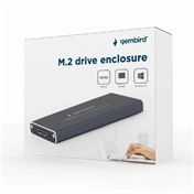 GEMBIRD M.2 drive USB3.0 enclosure, black