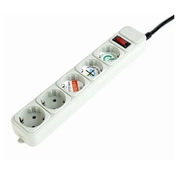 GEMBIRD Surge protector, 5 sockets, 3 m