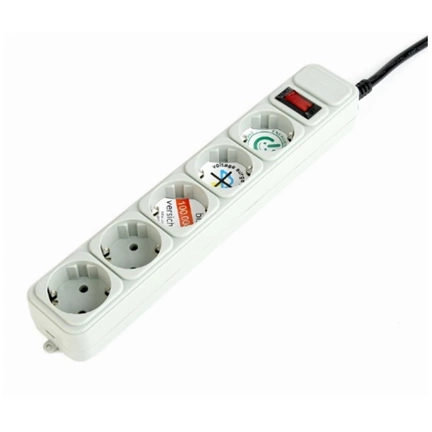 GEMBIRD Surge protector, 5 sockets, 3 m