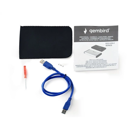 GEMBIRD USB 3.0 2.5" enclosure, red