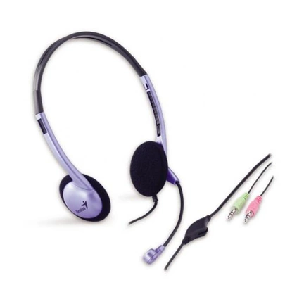 GENIUS Headphone HS-02B Fülhallgató +  mikrofon