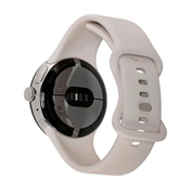 GOOGLE Pixel Watch LTE - Polished Silver case/Charcoal Active band