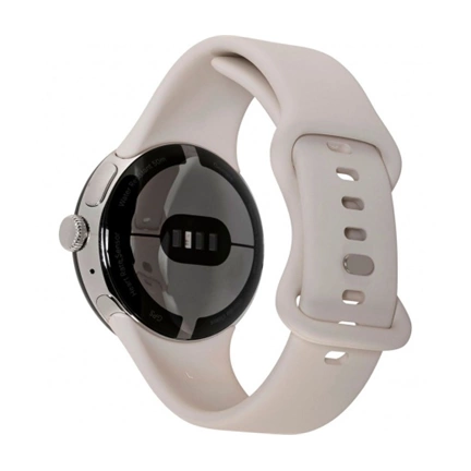 GOOGLE Pixel Watch LTE - Polished Silver case/Charcoal Active band