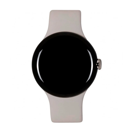 GOOGLE Pixel Watch LTE - Polished Silver case/Charcoal Active band