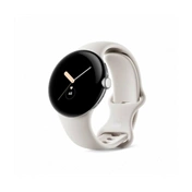 GOOGLE Pixel Watch LTE - Polished Silver case/Charcoal Active band