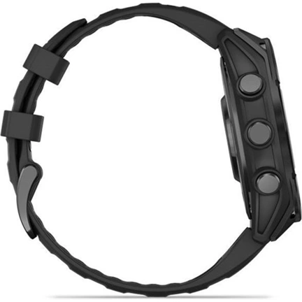 Garmin 010-02904-00 fenix 8 AMOLED (47mm) szilikon pántos fekete okosóra