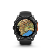 Garmin 010-02905-00 fenix 8 AMOLED (51mm) szilikon pántos fekete okosóra
