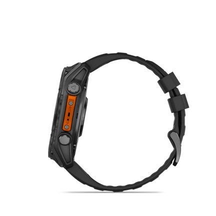 Garmin 010-02905-00 fenix 8 AMOLED (51mm) szilikon pántos fekete okosóra