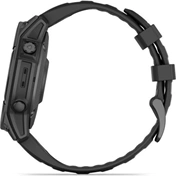 Garmin 010-03025-01 fenix E AMOLED (47mm) szilikon pántos fekete okosóra