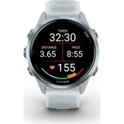 Garmin Forerunner 570 futóóra - 42mm, felhőkék alumíniumtok és átlátszó fehérkő/felhőkék szíj