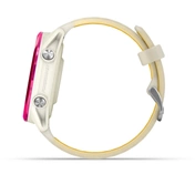 Garmin Forerunner 570 futóóra - 42mm, málna alumíniumtok és átlátszó csontszín/mangó szíj