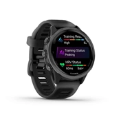 Garmin Forerunner 570 futóóra - 42mm, palaszürke alumíniumtok és átlátszó fekete/fekete szíj