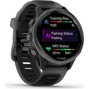 Garmin Forerunner 570 futóóra - 42mm, palaszürke alumíniumtok és átlátszó fekete/fekete szíj