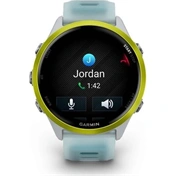 Garmin Forerunner 570 futóóra - 47mm, élénksárga alumíniumtok és átlátszó fehérkő/türkiz szíj