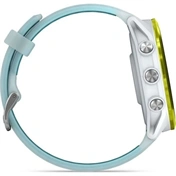 Garmin Forerunner 570 futóóra - 47mm, élénksárga alumíniumtok és átlátszó fehérkő/türkiz szíj