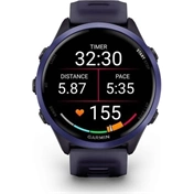 Garmin Forerunner 570 futóóra - 47mm, indigó alumíniumtok és átlátszó bíbor/indigó szíj