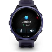 Garmin Forerunner 570 futóóra - 47mm, indigó alumíniumtok és átlátszó bíbor/indigó szíj