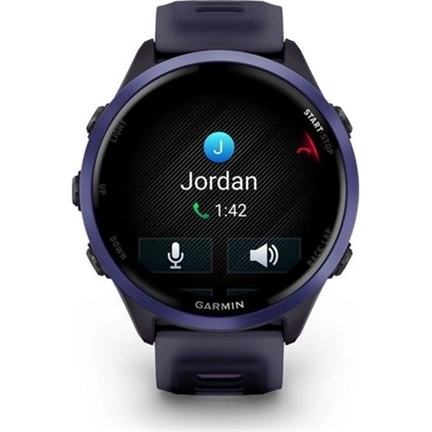 Garmin Forerunner 570 futóóra - 47mm, indigó alumíniumtok és átlátszó bíbor/indigó szíj