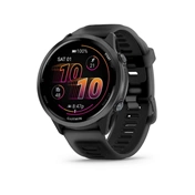 Garmin Forerunner 570 futóóra - 47mm, palaszürke alumíniumtok és átlátszó fekete/fekete szíj
