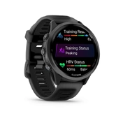 Garmin Forerunner 570 futóóra - 47mm, palaszürke alumíniumtok és átlátszó fekete/fekete szíj
