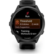 Garmin Forerunner 570 futóóra - 47mm, palaszürke alumíniumtok és átlátszó fekete/fekete szíj