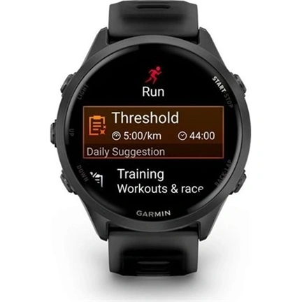 Garmin Forerunner 570 futóóra - 47mm, palaszürke alumíniumtok és átlátszó fekete/fekete szíj