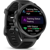 Garmin Forerunner 570 futóóra - 47mm, palaszürke alumíniumtok és átlátszó fekete/fekete szíj