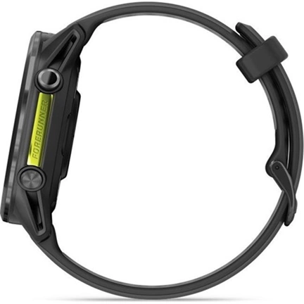 Garmin Forerunner 970 prémium futóóra - karbonszürke/fekete tok és fekete/átlátszó fehérkő szíj